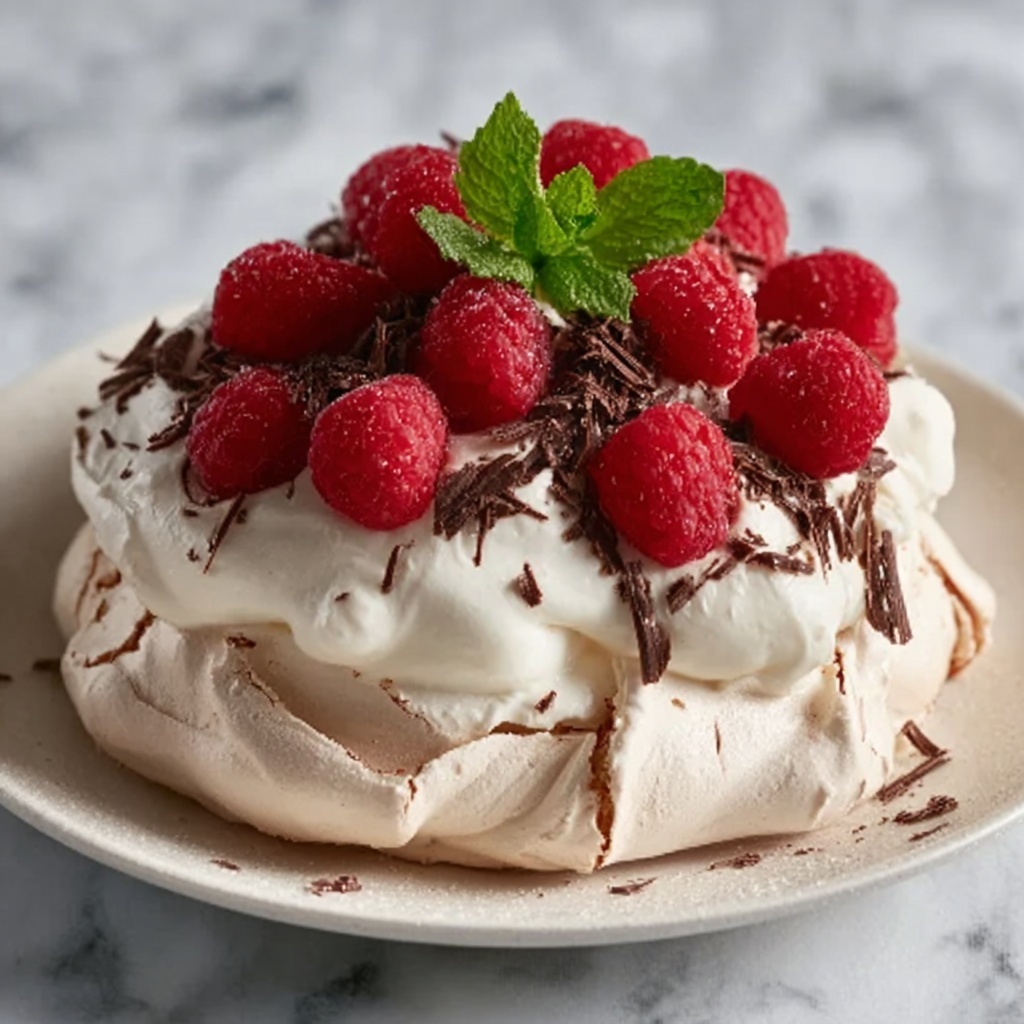 Keto Raspberry Pavlova Recipe - Recipe Image