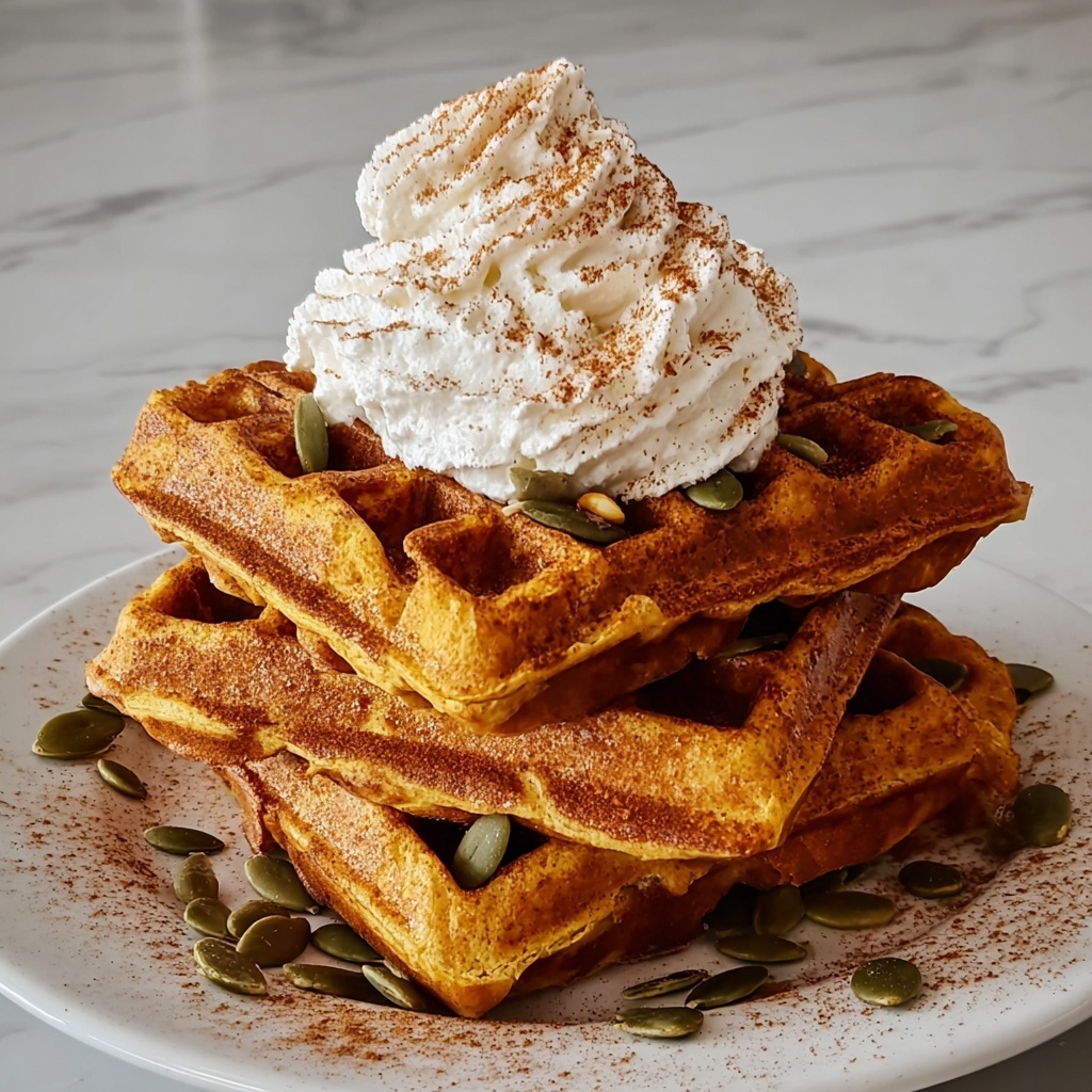 Pumpkin Protein Waffles Recipe - Recipe Image