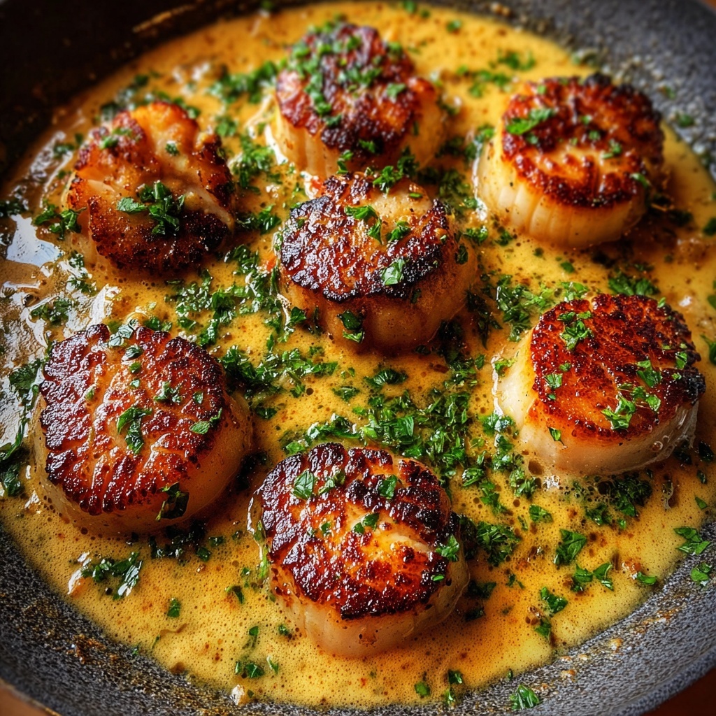 Scallop Recipe with Cream Sauce: 5 Steps to Blissful Flavor Recipe - Recipe Image