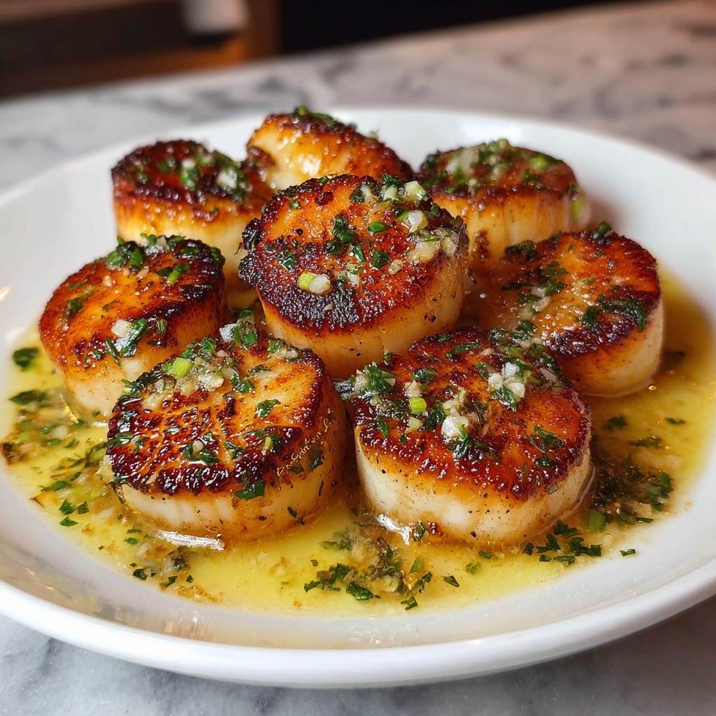 Garlic Butter Baked Scallops: 30-Minute Flavorful Delight Recipe - Recipe Image