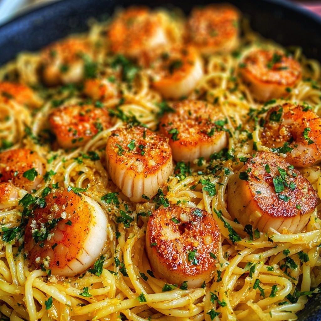 Shrimp and Scallop Pasta Recipe: 5 Steps to Culinary Bliss Recipe - Recipe Image
