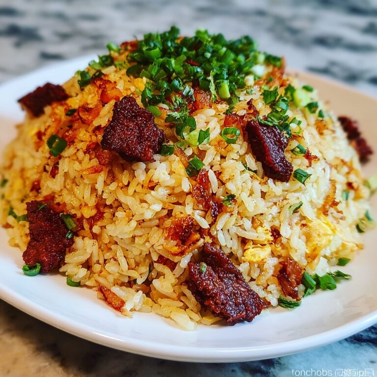 Onion Beef Fried Rice Recipe