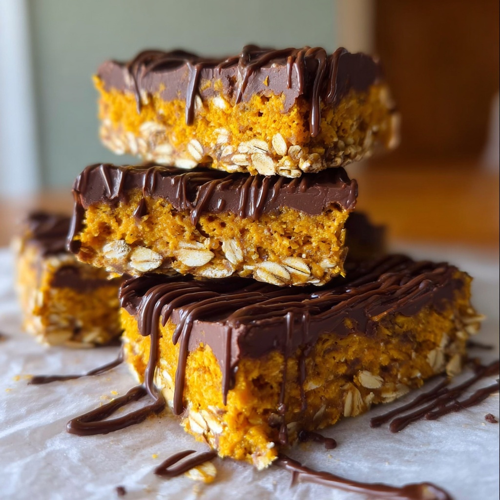 No Bake Pumpkin Bars Vegan Recipe for Guilt-Free Indulgence Recipe - Recipe Image