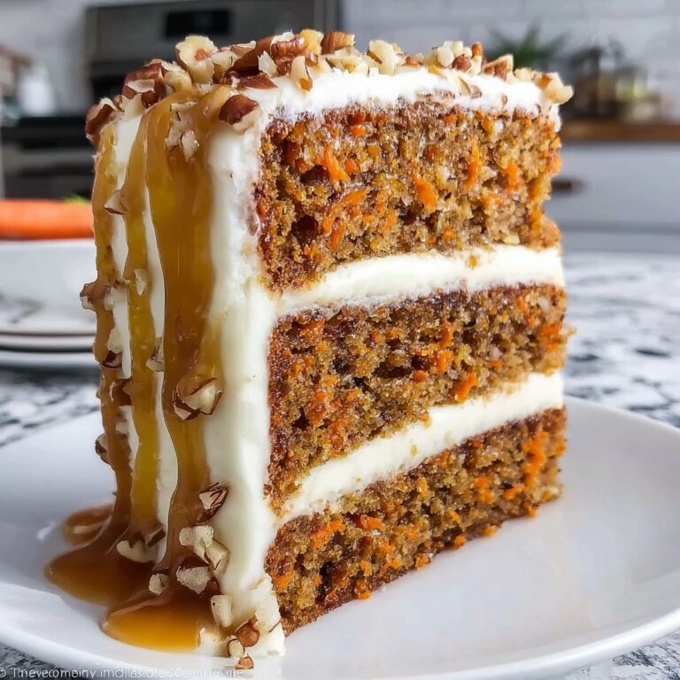 Caramel Pecan Carrot Heaven Cake Recipe