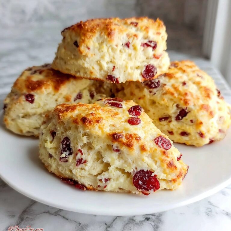 Cranberry Orange Sour Cream Scones Recipe