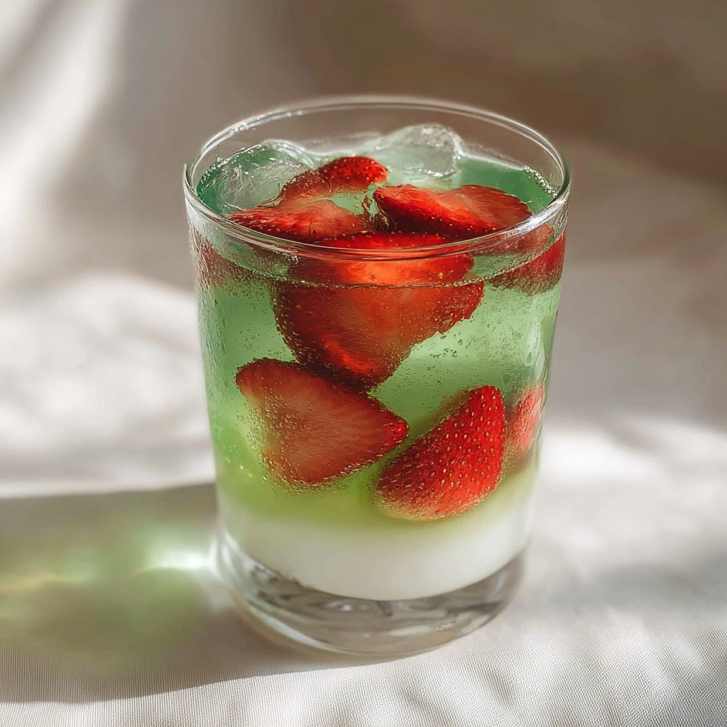 Iced Strawberry Matcha Latte Recipe - Recipe Image