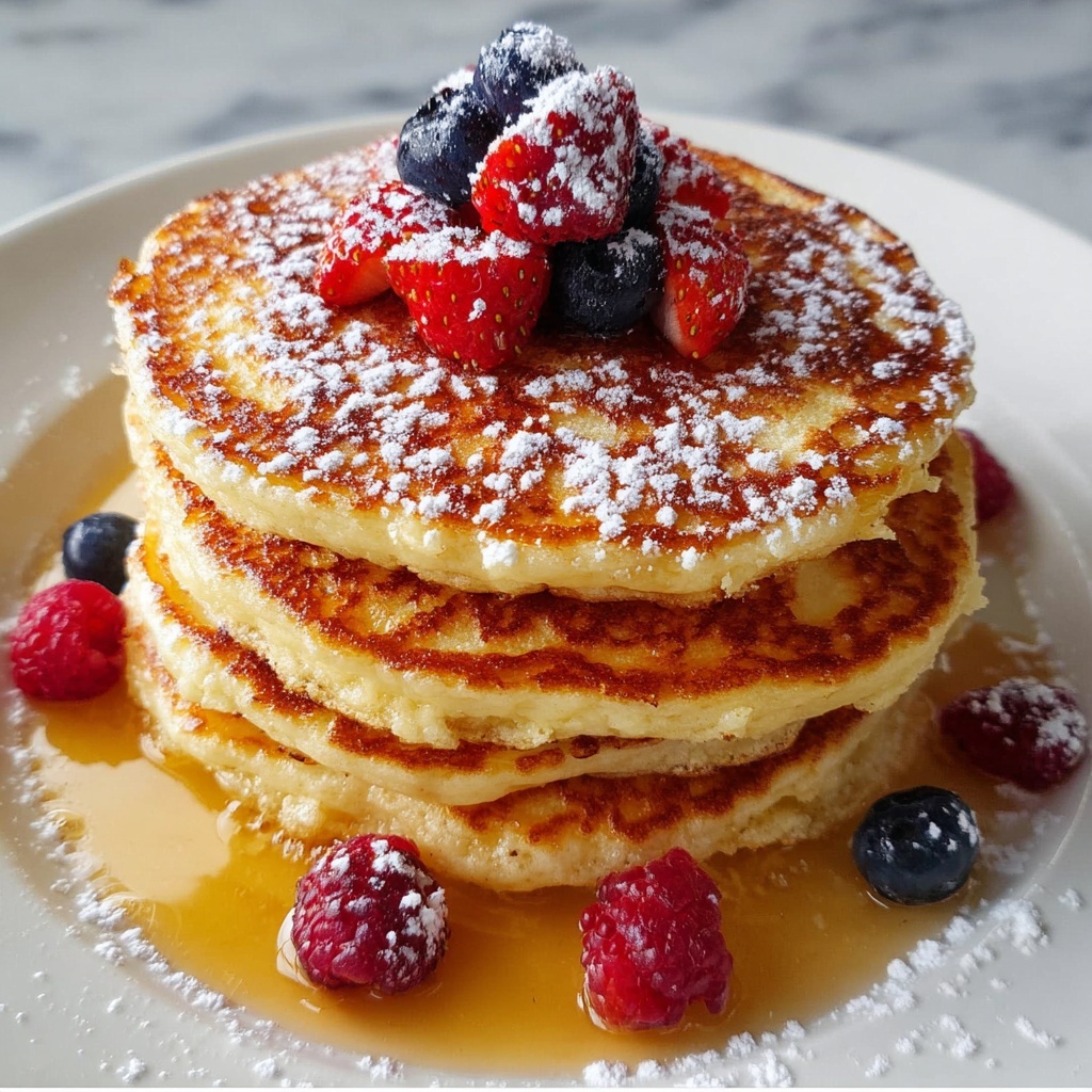 Easy Homemade Pancakes: 7 Steps to Comforting Bliss Recipe - Recipe Image