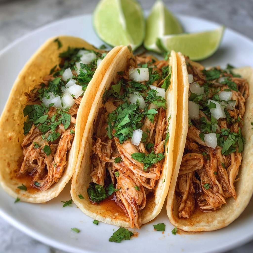 Delicious Chicken Tinga Tacos in 35 Comforting Minutes Recipe - Recipe Image