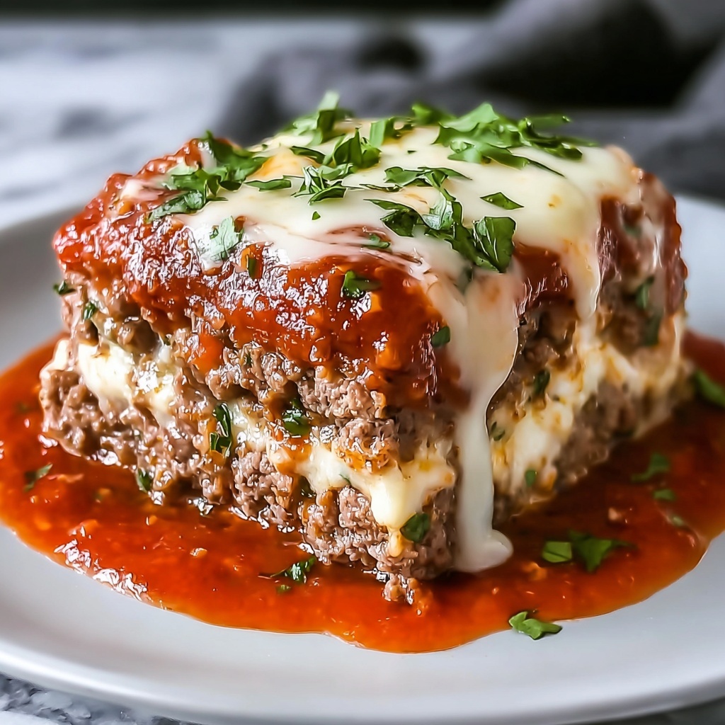 Cheesy Stuffed Italian Meatloaf for Cozy Family Dinners Recipe - Recipe Image