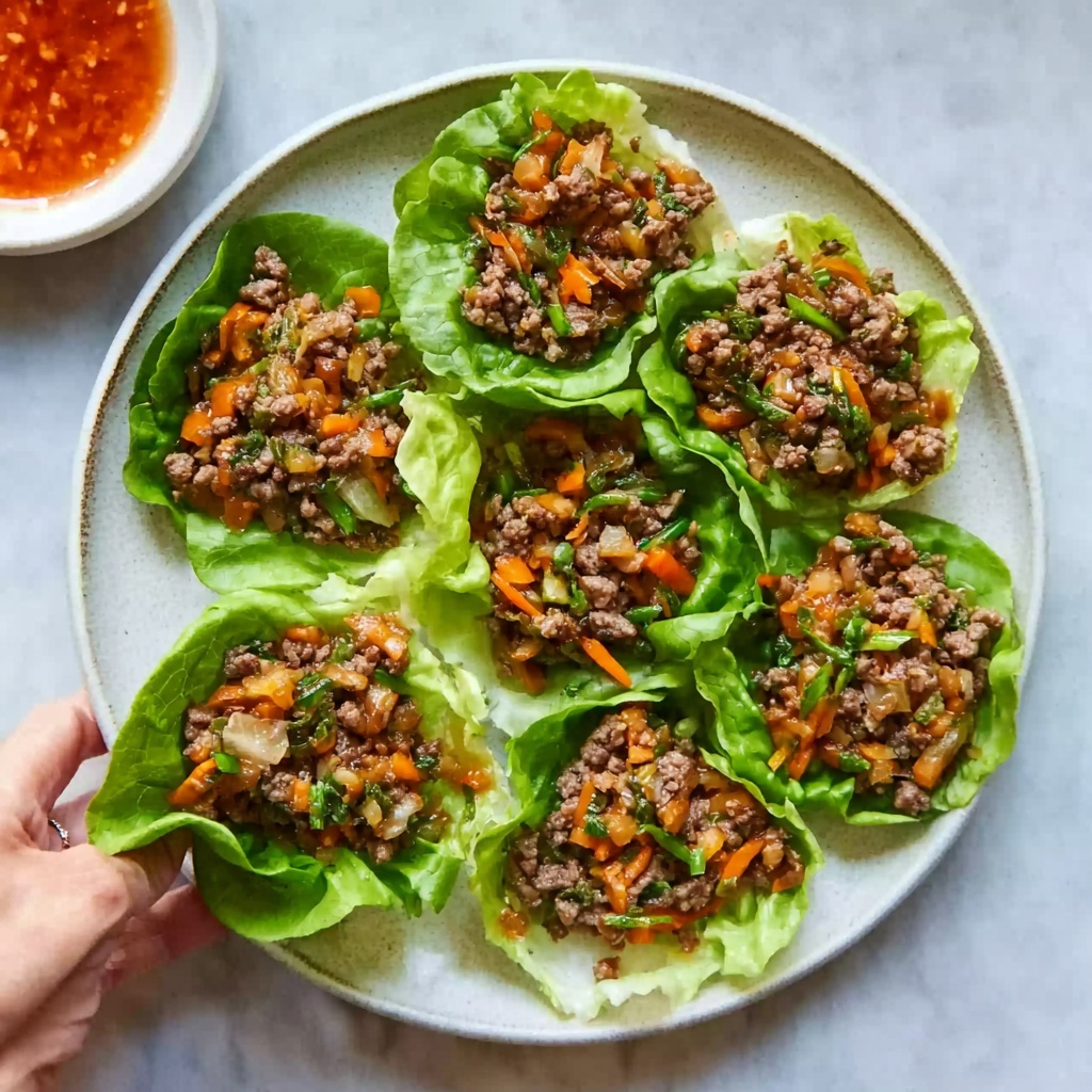 Thai Basil Beef Lettuce Wraps Recipe - Recipe Image