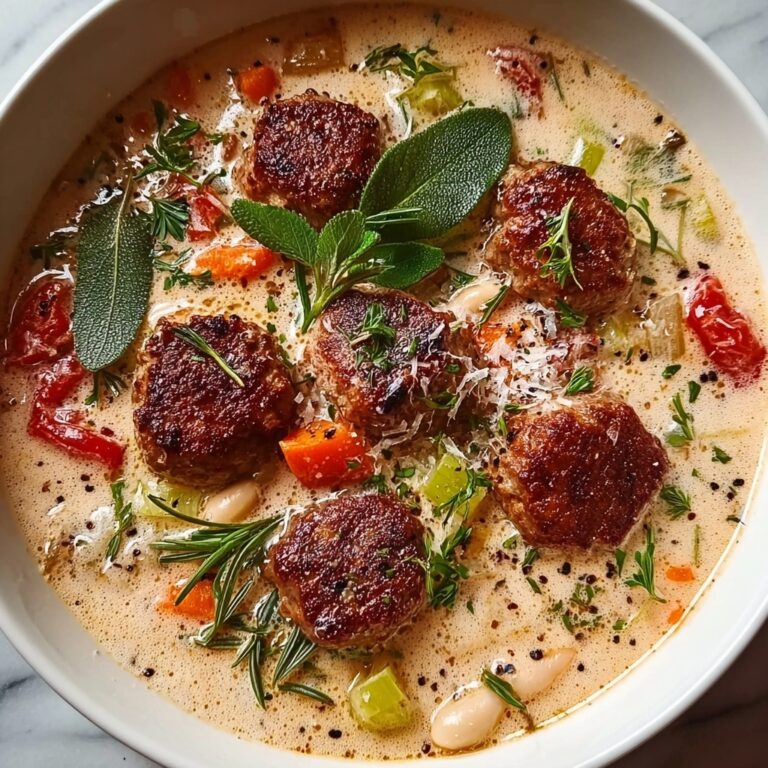 Cozy Creamy Cannellini Bean and Sausage Soup Recipe