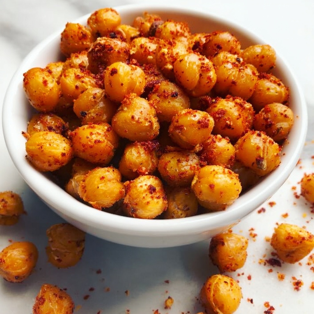Spicy Roasted Chickpeas: 7 Irresistibly Crunchy Snacks Recipe - Recipe Image