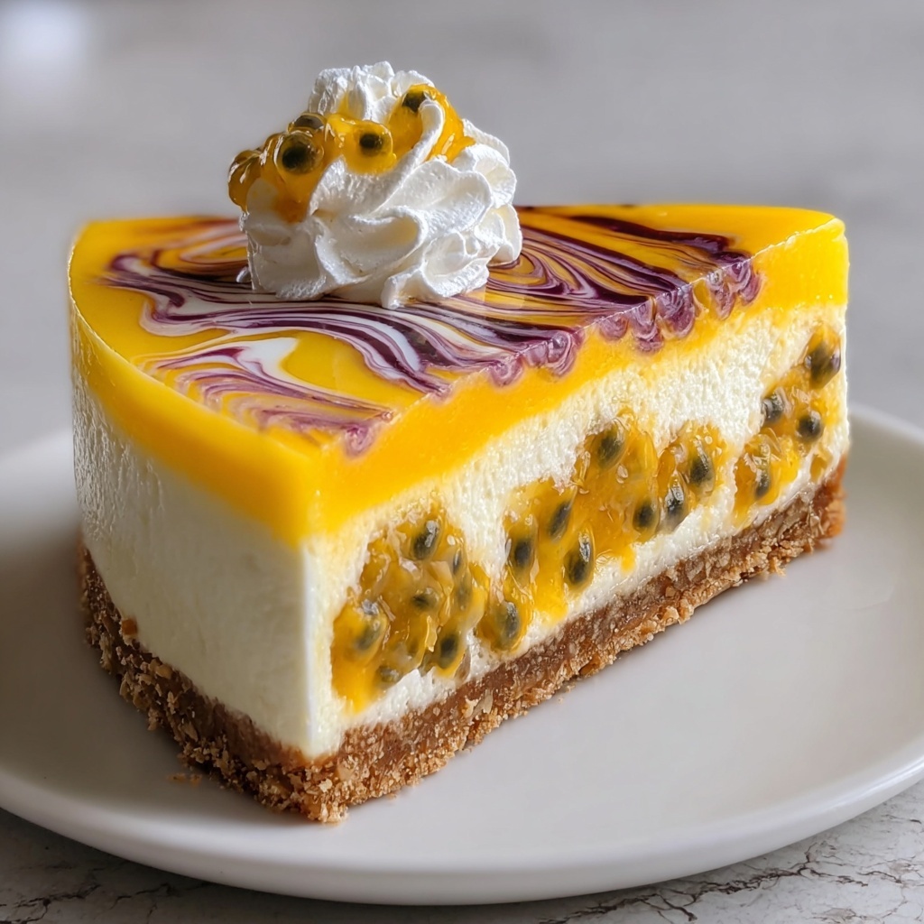 Heavenly Passion Fruit Cheesecake to Wow Your Guests Recipe - Recipe Image