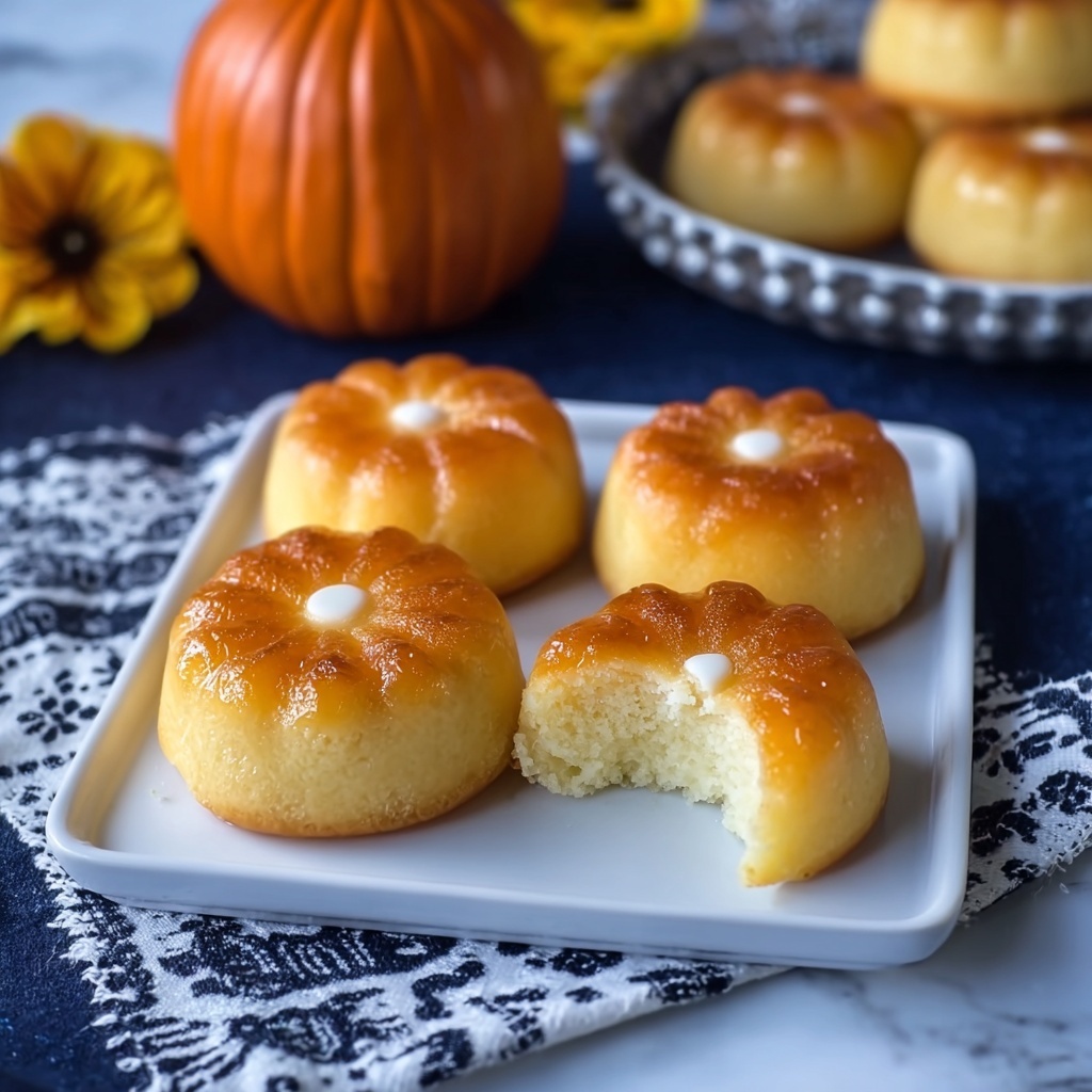 Pumpkin Manju Sweets with Sweet Potato and Pine Nut Filling Recipe - Recipe Image