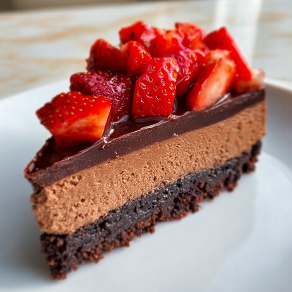 Chocolate Strawberry Cheesecake: 7 Indulgent Steps to Bliss Recipe - Recipe Image