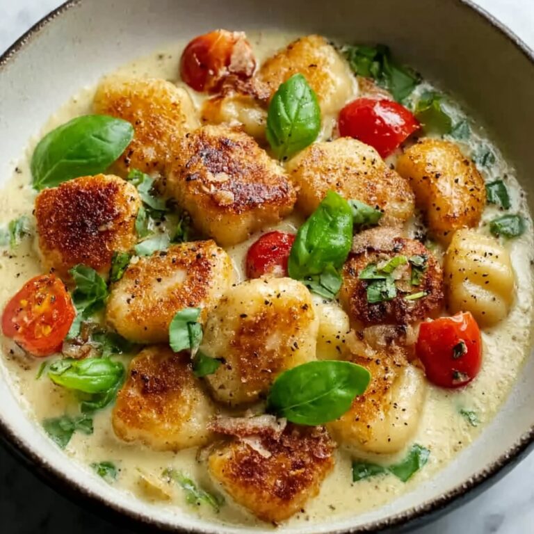 Garlic Chicken Gnocchi Skillet Recipe
