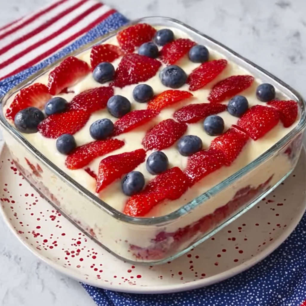 No Bake Summer Berry Icebox Cake Recipe - Recipe Image