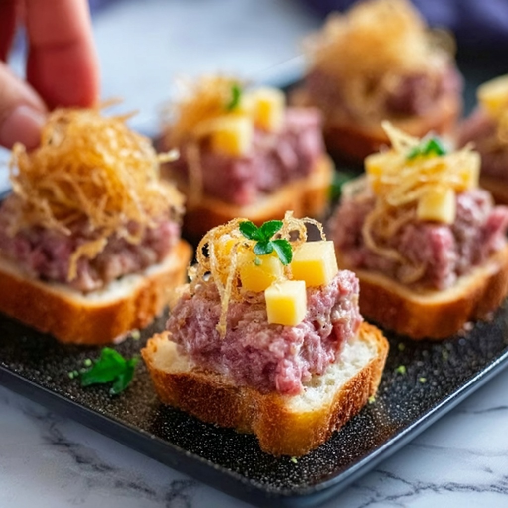 Mini Reuben Bites Recipe - Recipe Image