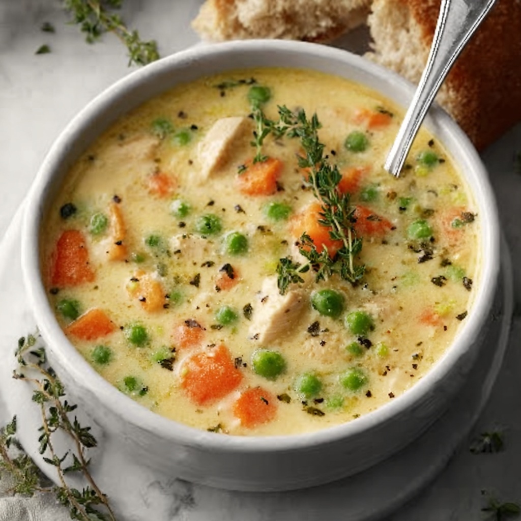 Creamy One-Pot Vegetable Soup Recipe - Recipe Image