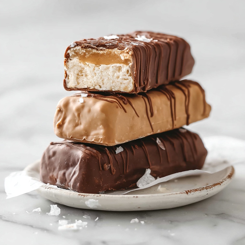 Vegan Mars Ice Cream Bars with Caramel and Chocolate Coating Recipe - Recipe Image
