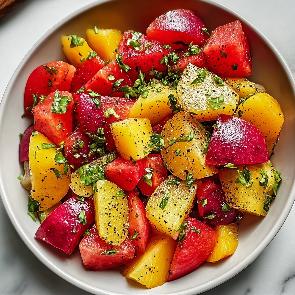 Peach Watermelon Salad: Your Ultimate Summer Refreshment Recipe - Recipe Image