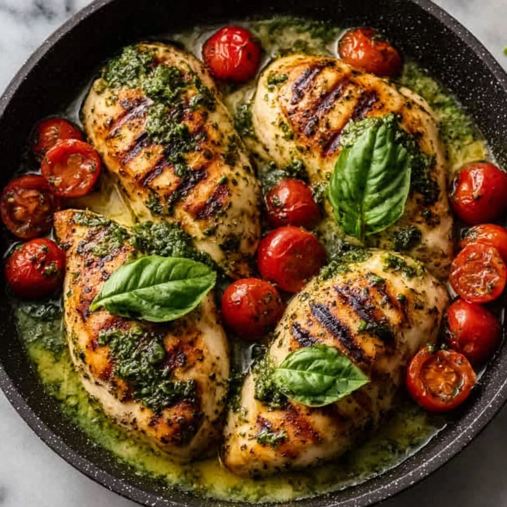 Easy Pesto Chicken Recipe - Recipe Image