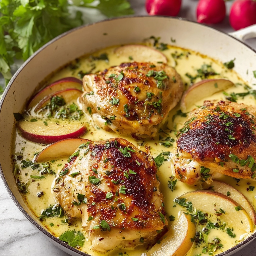 Creamy Chicken Normandy: A Cozy French Delight at Home Recipe - Recipe Image