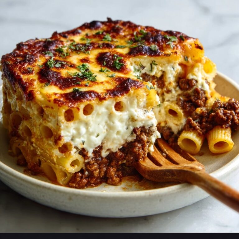 Spiced Lamb and Eggplant Greek Pastitsio Recipe