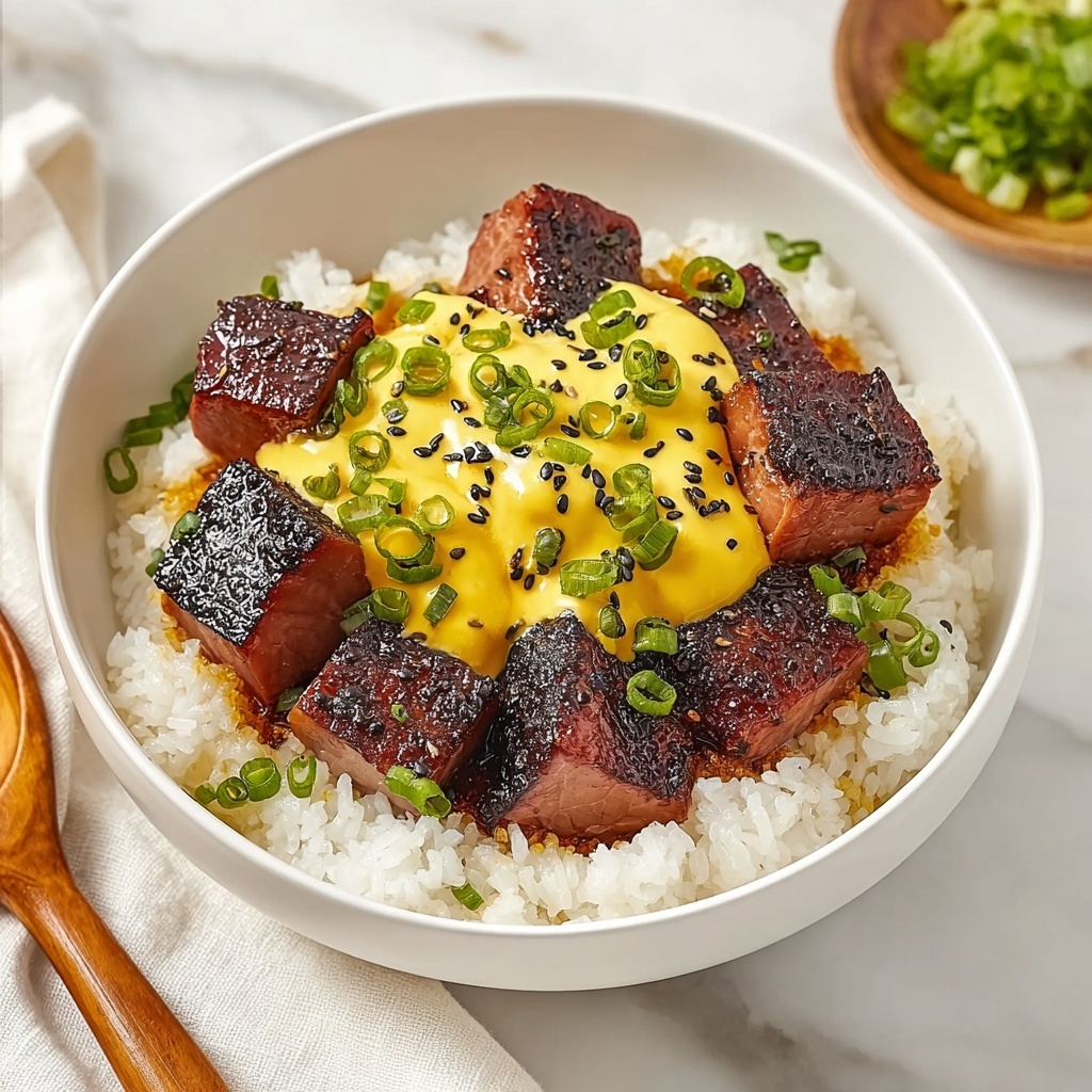 Caramelized Spam and Eggs Delight Recipe - Recipe Image
