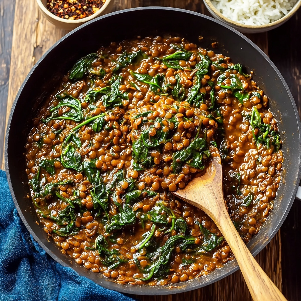 Spicy Lentils and Spinach for Cozy Weeknight Comfort Recipe - Recipe Image