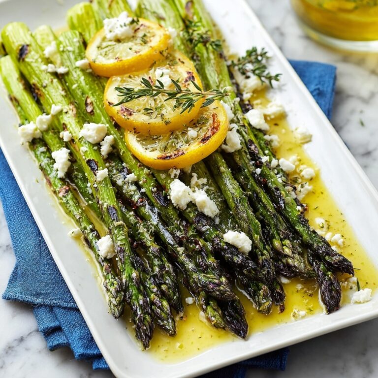 Lemon and Feta Grilled Asparagus Recipe