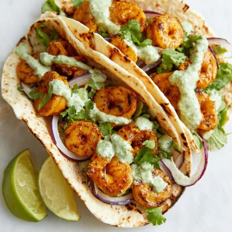 Quick Shrimp Tacos with Creamy Sauce Recipe