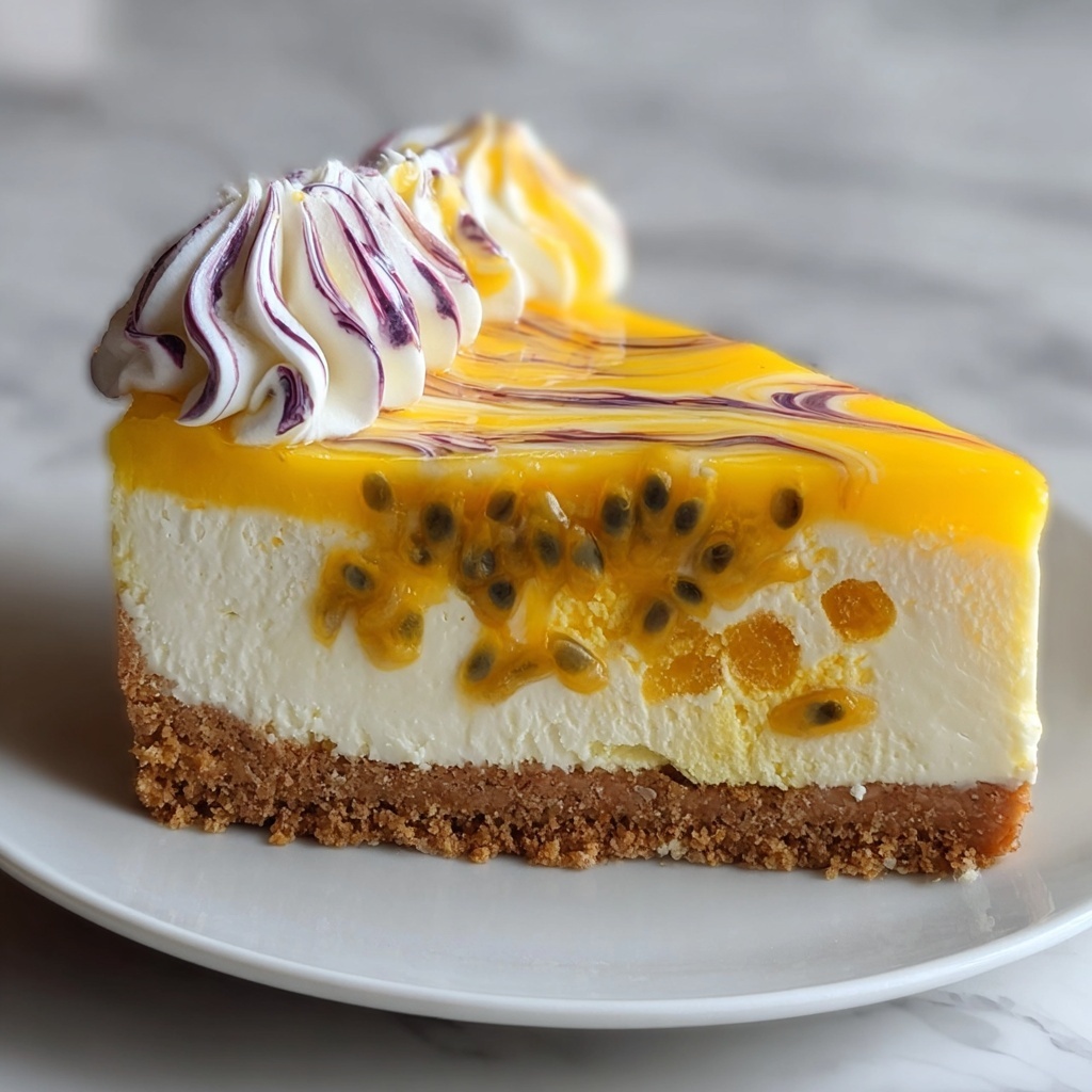 Heavenly Passion Fruit Cheesecake to Wow Your Guests Recipe - Recipe Image