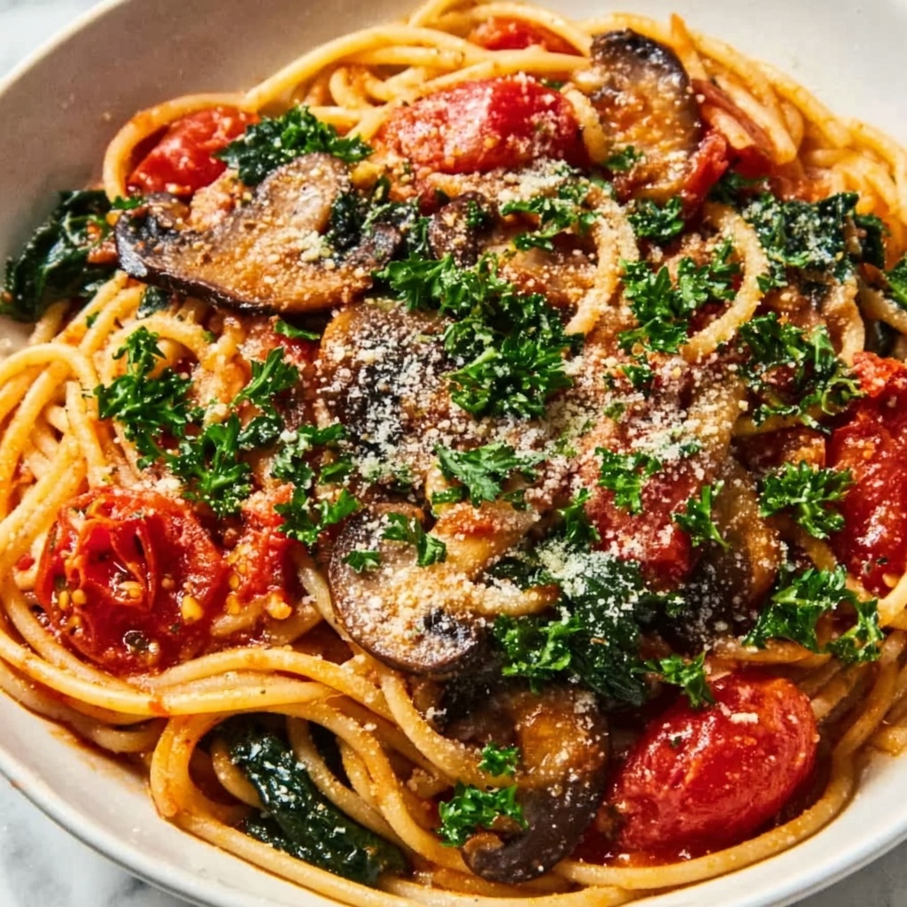 One-Pot Vegetarian Spaghetti Recipe - Recipe Image