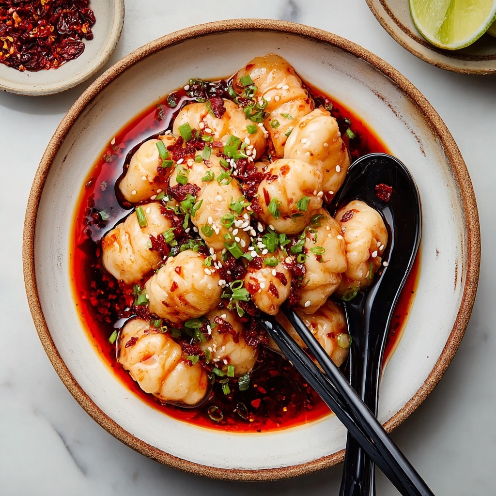 Savor Bean Curd Knots in Spicy Chili Oil Recipe - Recipe Image