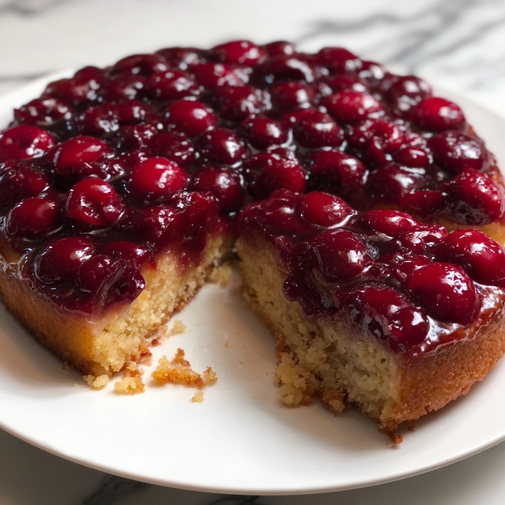 Cherry Upside Down Cake Recipe - Recipe Image