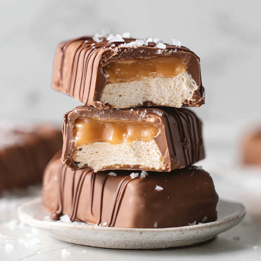 Vegan Mars Ice Cream Bars with Caramel and Chocolate Coating Recipe - Recipe Image