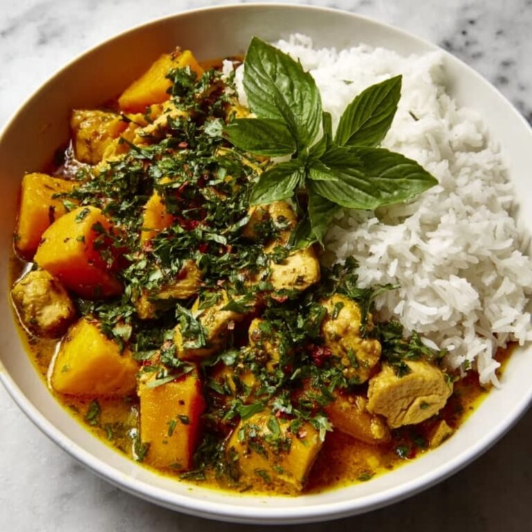 Chicken Pumpkin Thai Curry Recipe