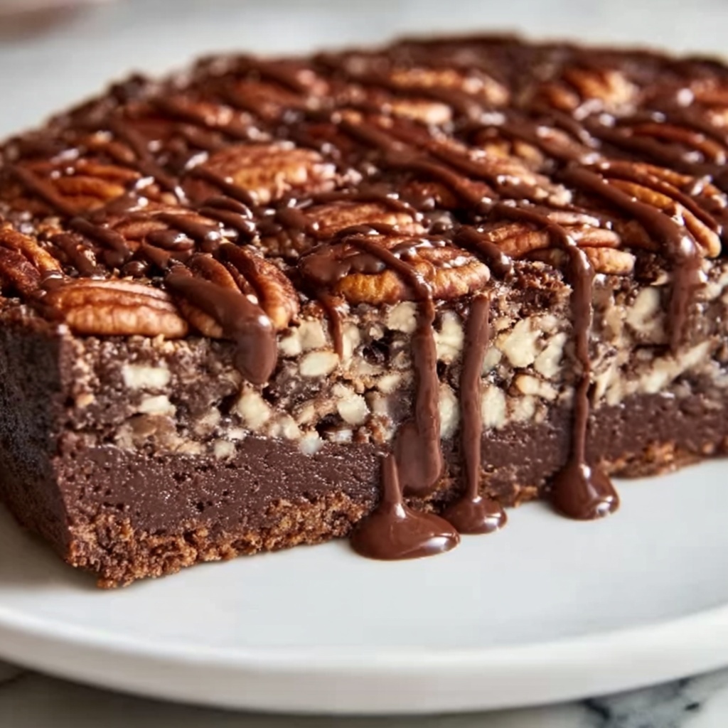 Brownie Pecan Pie Recipe - Recipe Image