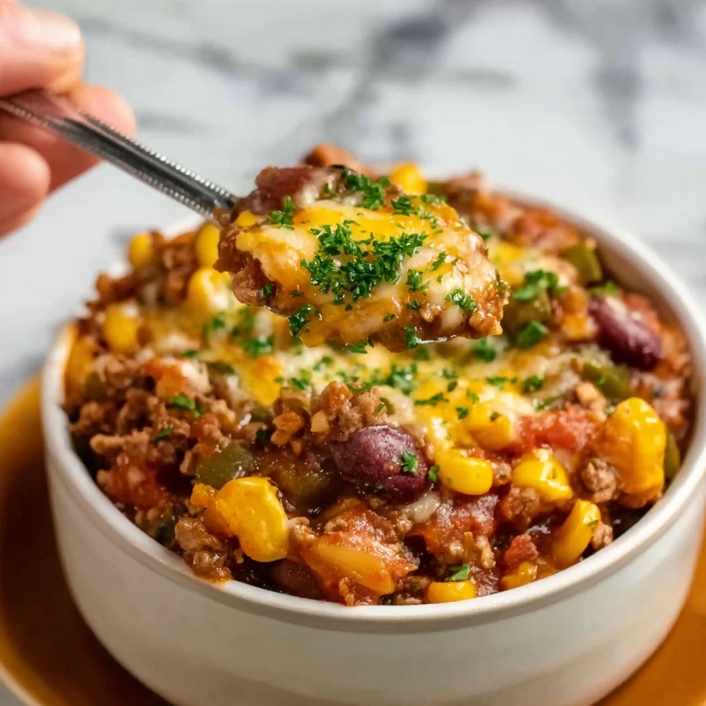 Slow Cooker Cowboy Casserole Recipe - Recipe Image