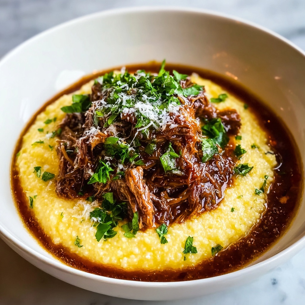 Tender Short Rib Ragu Over Silky Parmesan Mashed Potatoes Recipe - Recipe Image