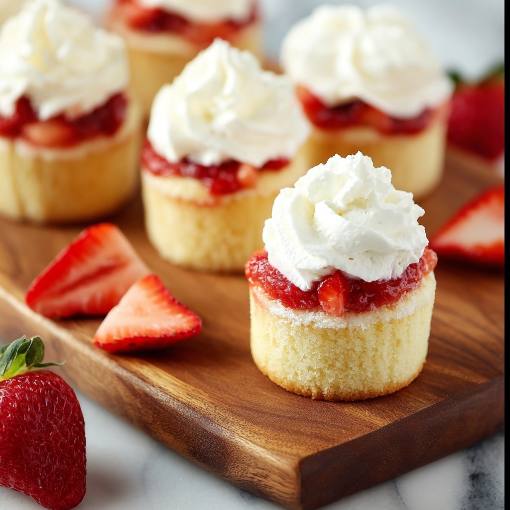 Strawberry Shortcake Cupcakes With Fresh Strawberries and Whipped Cream Recipe - Recipe Image