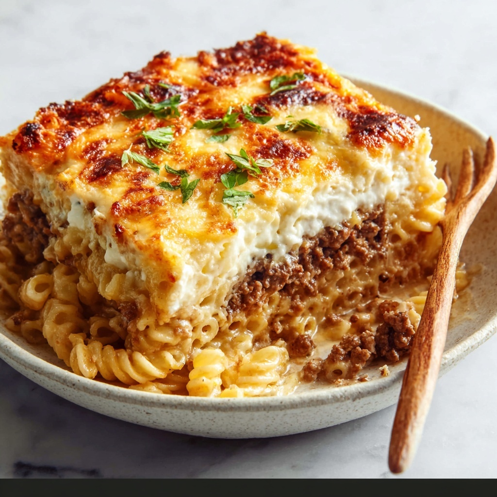 Spiced Lamb and Eggplant Greek Pastitsio Recipe - Recipe Image