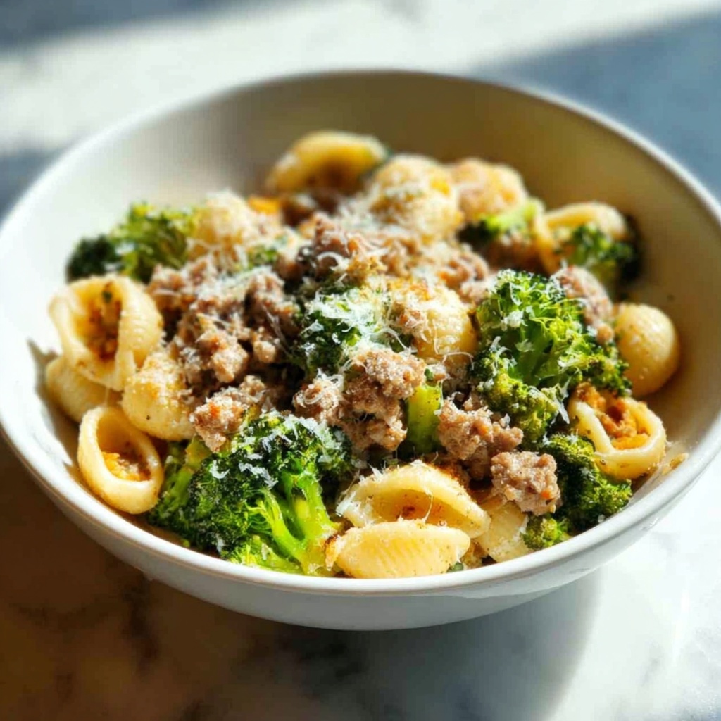 Orecchiette with Sausage and Broccoli Recipe - Recipe Image