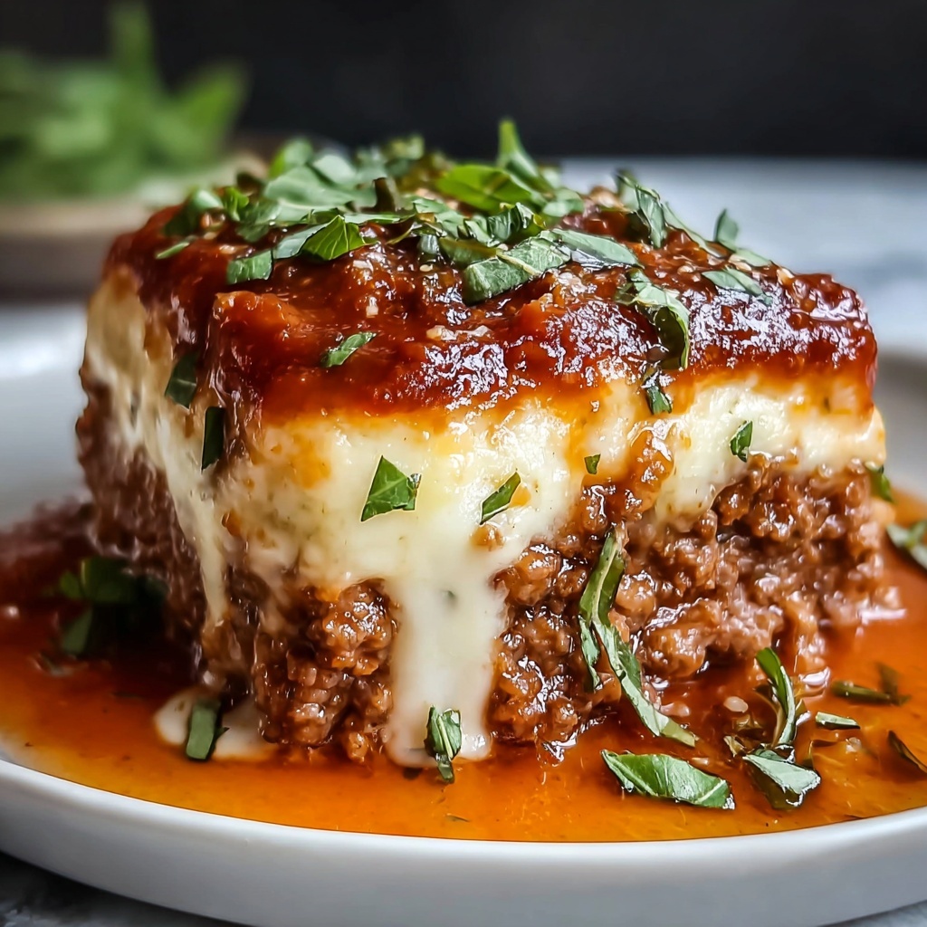 Cheesy Stuffed Italian Meatloaf for Cozy Family Dinners Recipe - Recipe Image