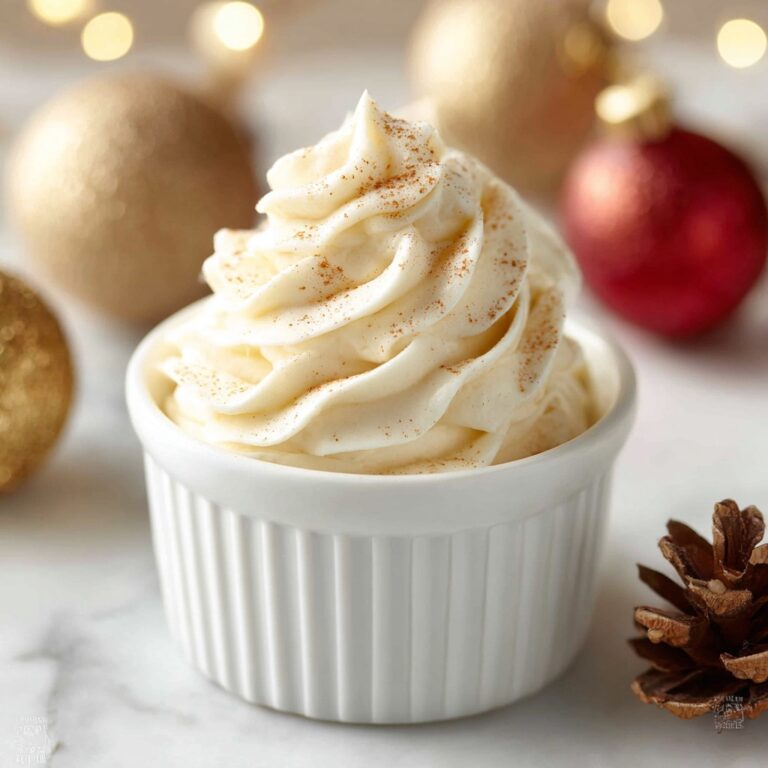 Creamy Eggnog Whipped Cream for Your Holiday Desserts Recipe
