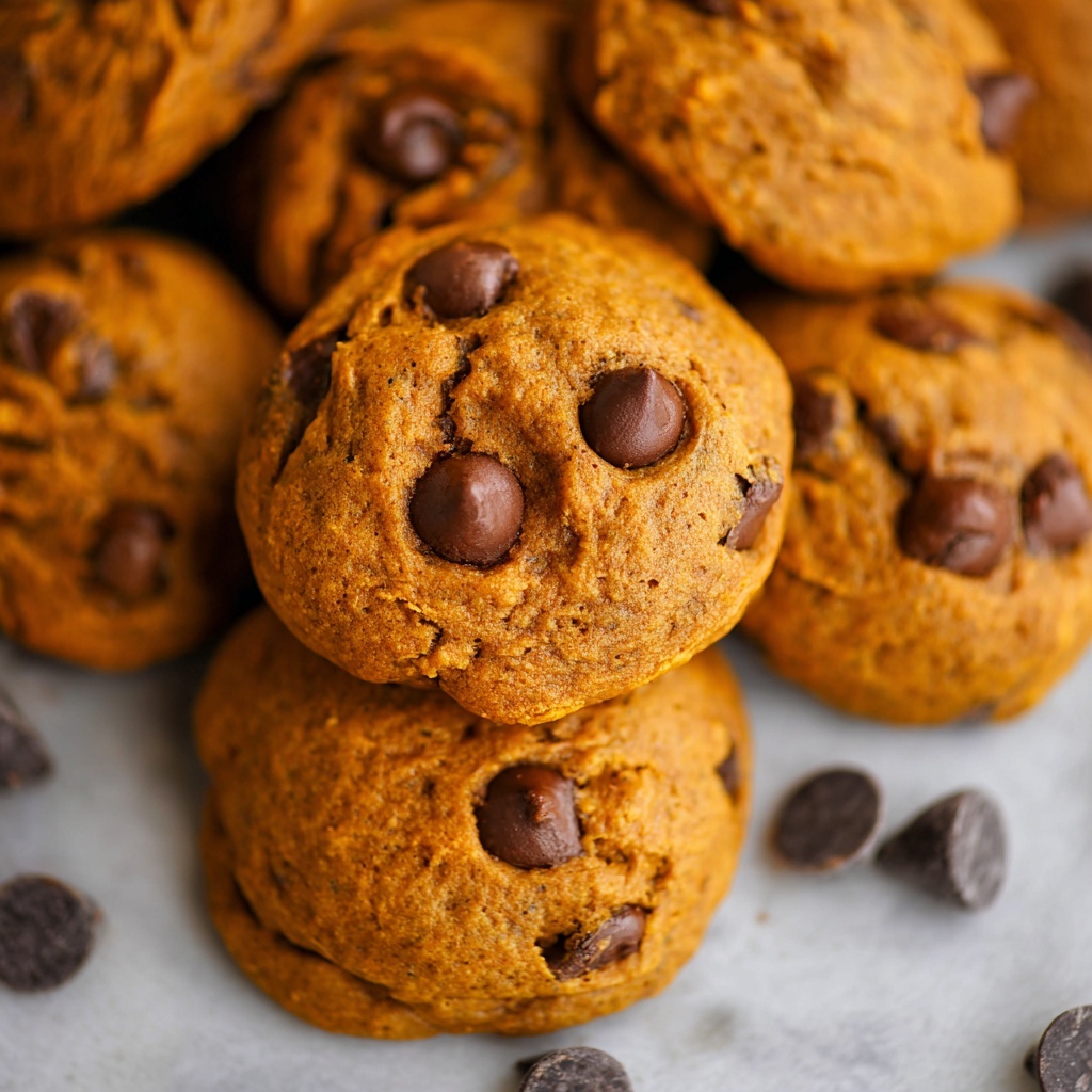 Pumpkin Chocolate Chip Cookies Recipe - Recipe Image