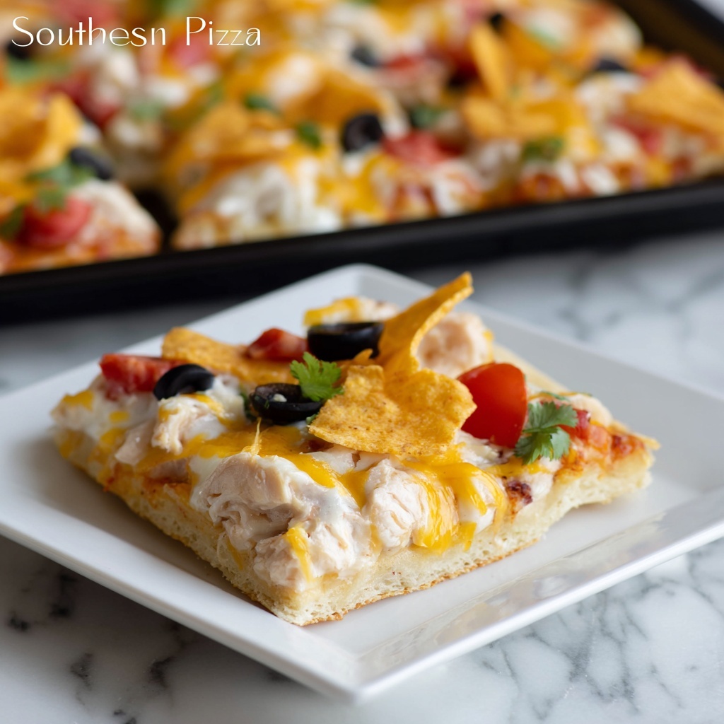 Southwest Chicken Pizza Recipe - Recipe Image