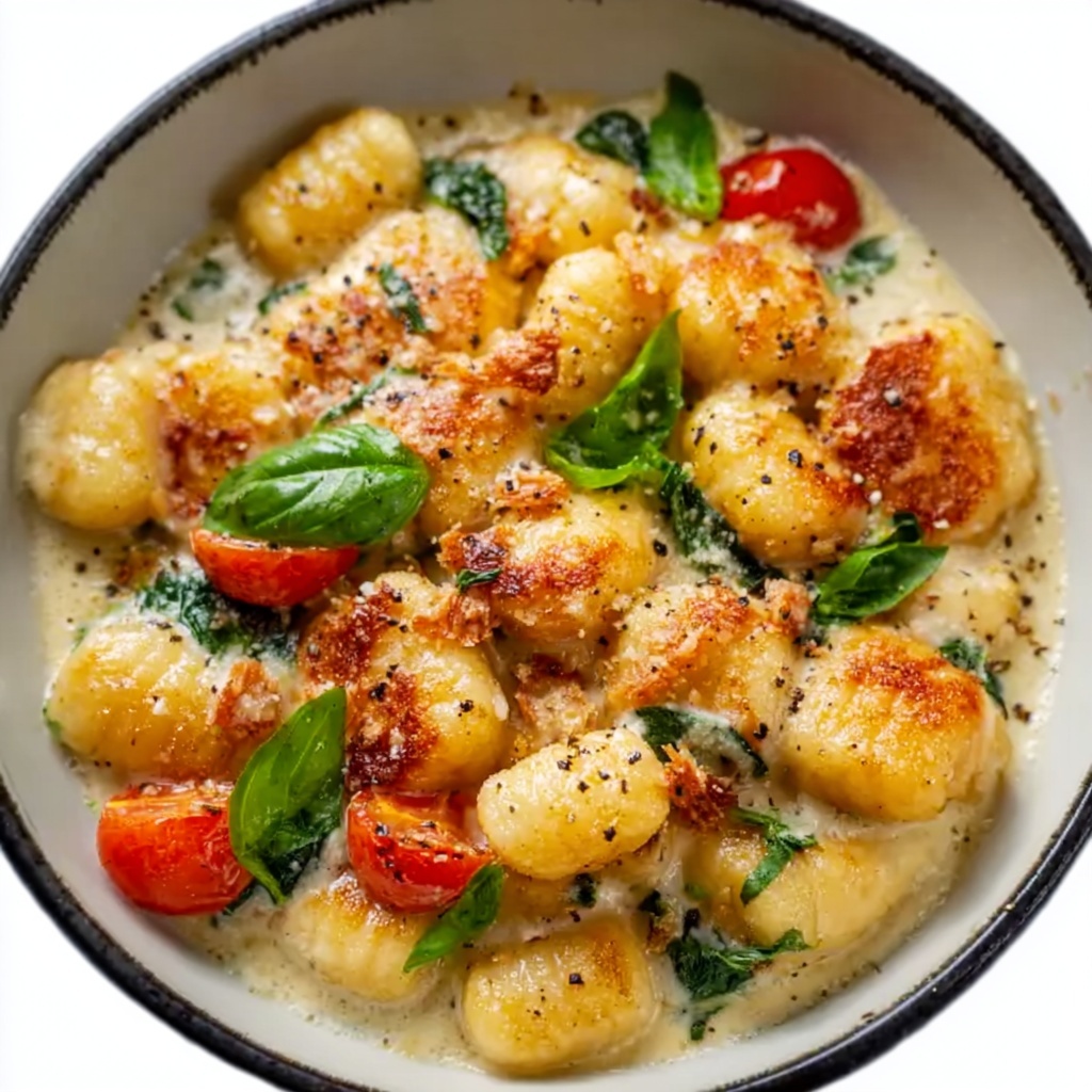 Garlic Chicken Gnocchi Skillet Recipe - Recipe Image