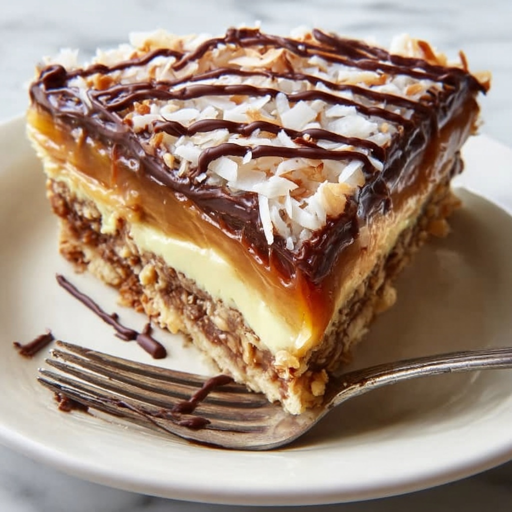 Samoas Cookie Pie: 5 Layers of Decadent Delight Recipe - Recipe Image